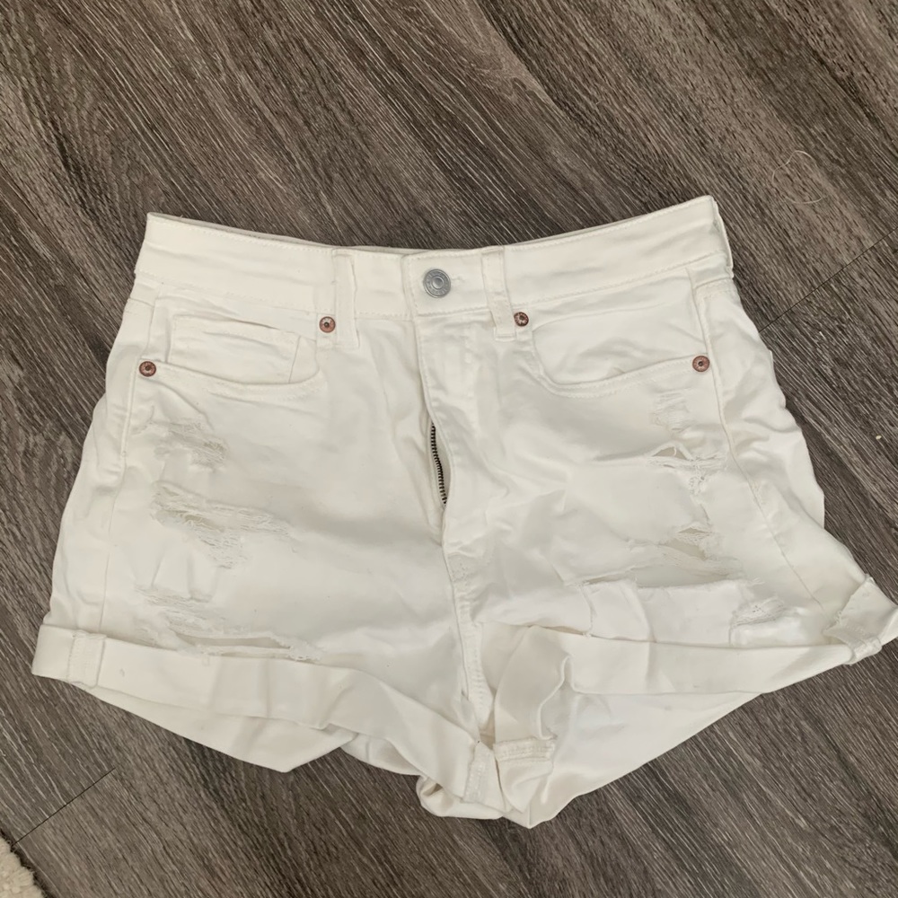 White American eagle Jean shorts